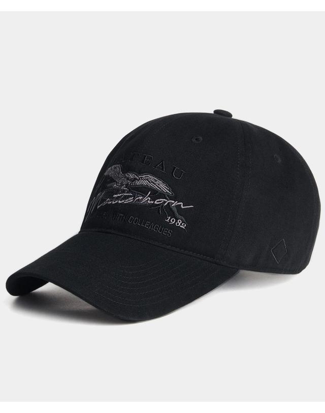 플래토 피치원단 볼캡 MATT CAP BLACK 착용컷