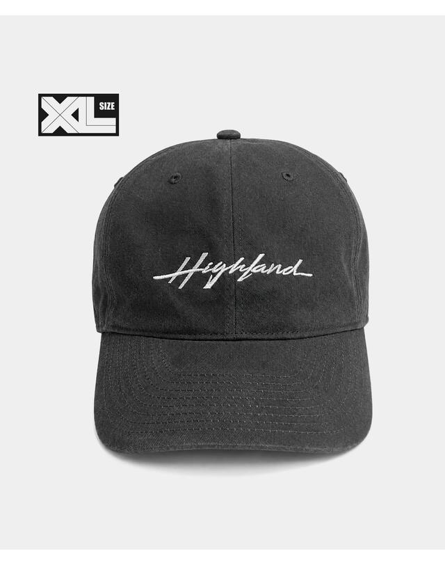 플래토 빅사이즈 볼캡 XL HIGHLAND CAP DARK GREY 착용컷