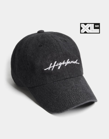 빅사이즈 볼캡 XL HIGHLAND DENIM CAP BLACK