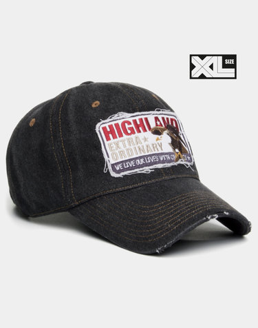 빅사이즈 워싱 볼캡 XL HIGH EA DENIM CAP BLACK