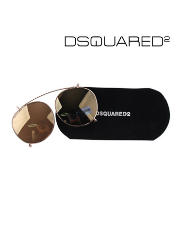 디스퀘어드 DQ5185D 028 CL 공식수입 클립온 메탈 라운드 미러렌즈