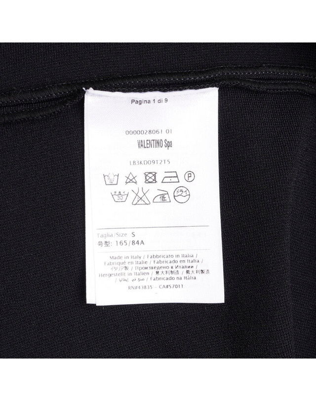 발렌티노 가라바니 [중고명품] [중고] 55 블랙 울 SPA 라인 버터플라이 여성 니트 원피스 PC0274 C L00 021 BLACK 착용컷
