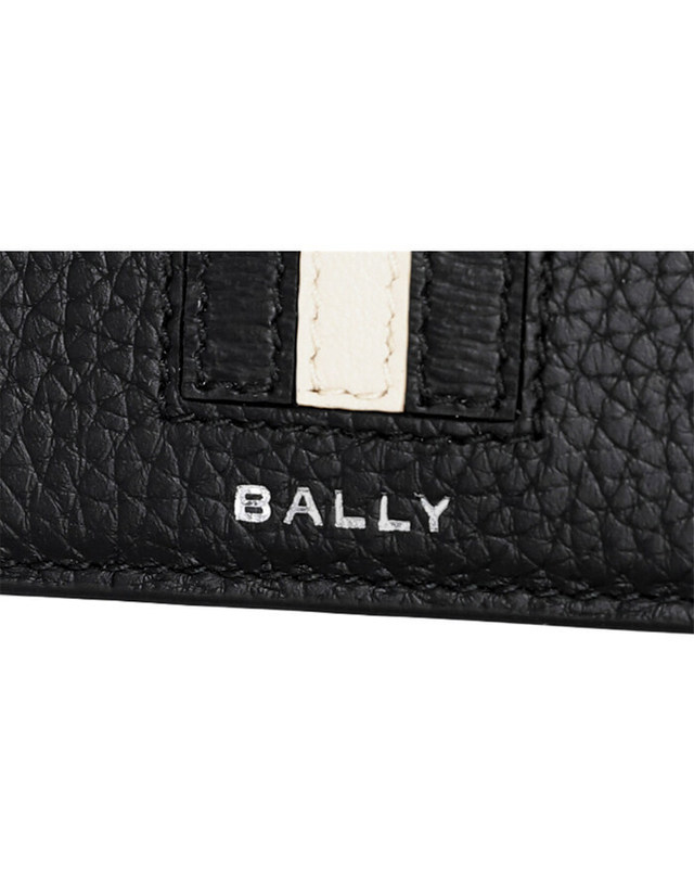 발리 [명품] BALLY 발리 카드 RBN C CARD CASE U901P BLACK 남성 카드지갑 진한 그레이 착용컷
