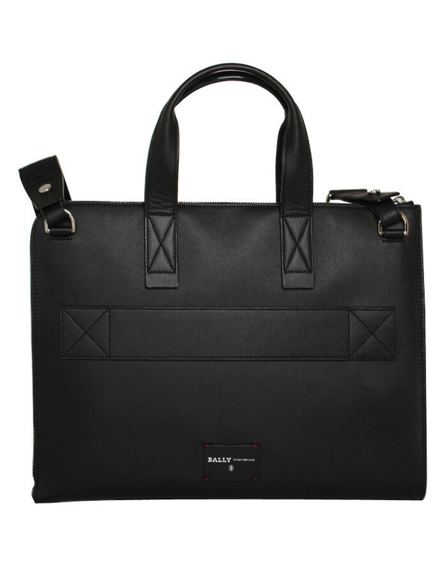 발리 [명품] BALLY 발리 브리프 HENRI10 BLACK 남성 서류가방 진한 그레이 착용컷