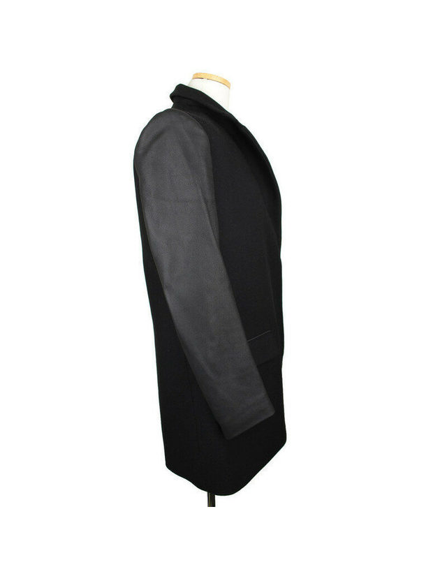 띠어리 [중고명품] [중고명품] 띠어리 블랙 울캐시미어 양가죽 자켓 S BLACK 착용컷