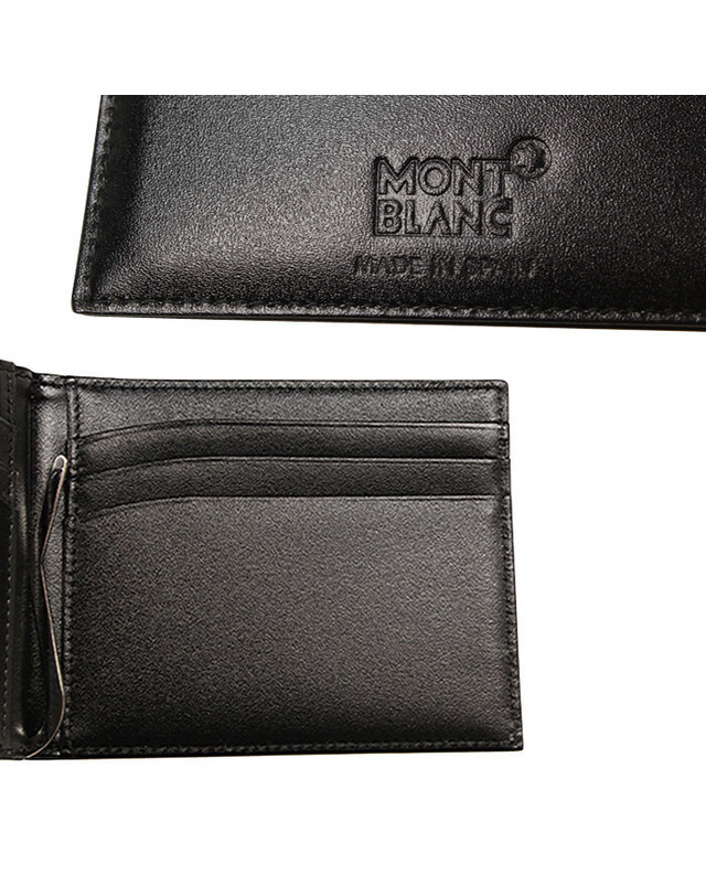 몽블랑 [명품] MONTBLANC 몽블랑 머니클립 5525 블랙 머니클립 진한 그레이 착용컷