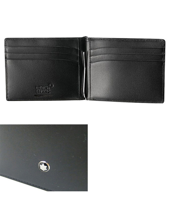 몽블랑 [명품] MONTBLANC 몽블랑 머니클립 5525 블랙 머니클립 진한 그레이 착용컷