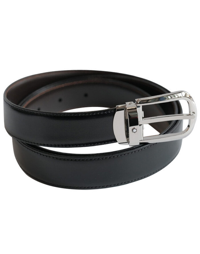 몽블랑 [명품] Montblanc 몽블랑 벨트 114412 정장벨트 네이비 착용컷