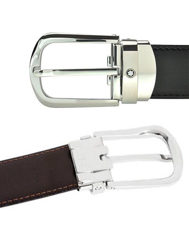 몽블랑 [명품] Montblanc 몽블랑 벨트 114412 정장벨트 네이비 착용컷