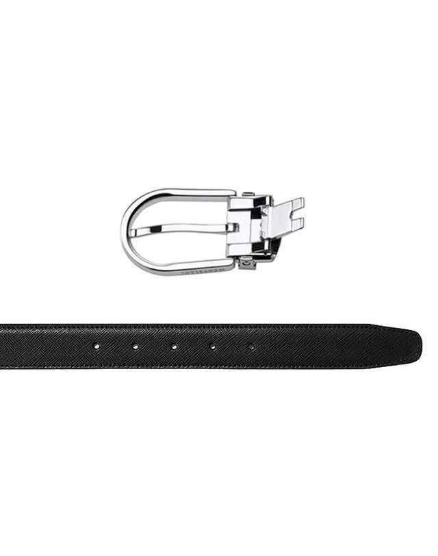 몽블랑 [명품] Montblanc 몽블랑 벨트 113834 정장벨트 진한 그레이 착용컷