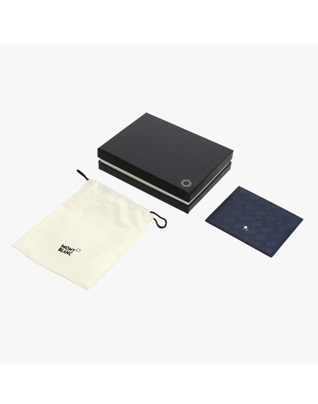 몽블랑 [명품] 198079 남성 카드홀더 네이비 착용컷