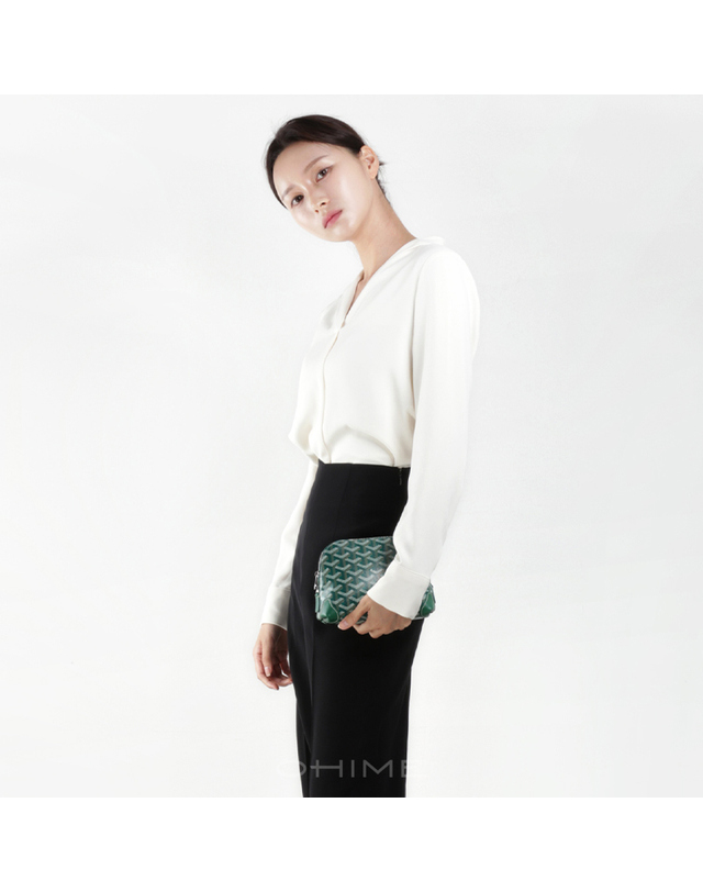 고야드 (국내당일출고) 고야드파우치 방돔 PM TROUSSE VENDOME 그린 착용컷