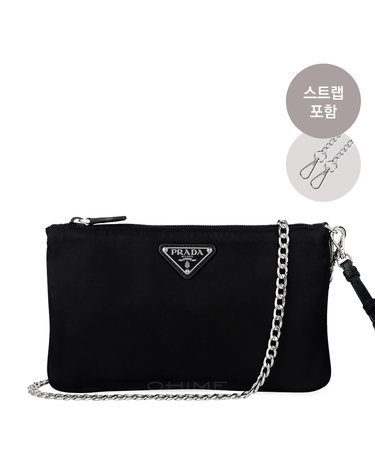 프라다 클러치 로고 포코노 미니 블랙 1NH545 2BQP F0002 (스트랩증정)