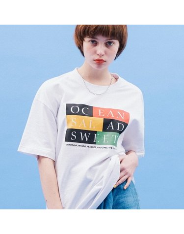 COLOR BOX TEE(WHITE)