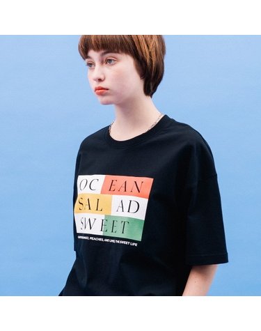 COLOR BOX TEE(BLACK)