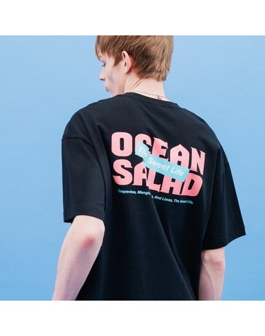 RIBBON POINT TEE(BLACK)