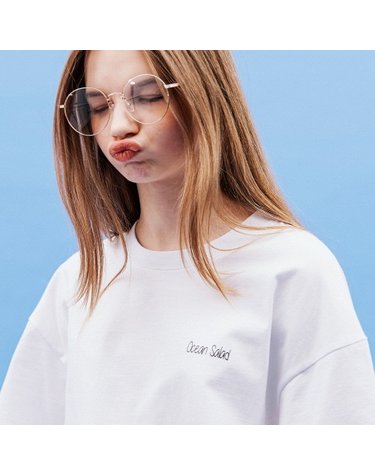 SUNGLASSES GIRL TEE(WHITE)