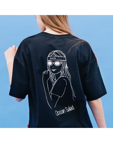 SUNGLASSES GIRL TEE(BLACK)