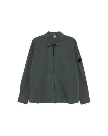 [명품] CP컴퍼니 개버딘 지퍼 오버셔츠 차콜 19CMOS705A 110143G 978