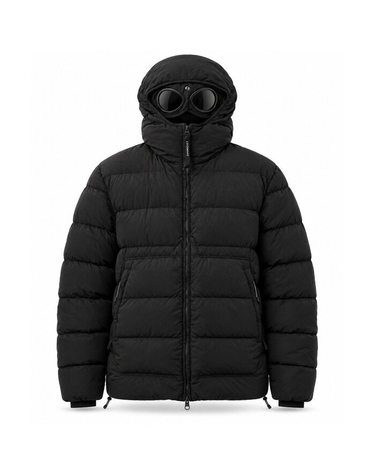 [명품] CP COMPANY 크롬 R 고글 다운 자켓 블랙 21CMOW011A 005904G 999