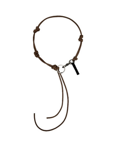[명품] 아워레가시 A4248ULD DARK BROWN 남성 라돈 레더 목걸이
