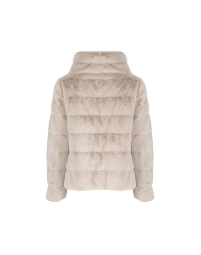 에르노 [명품] 에르노 25FW 뉴 레이디 포 퍼 케이프 자켓 베이지 PI001935D 12630 1985 밝은 그레이 착용컷