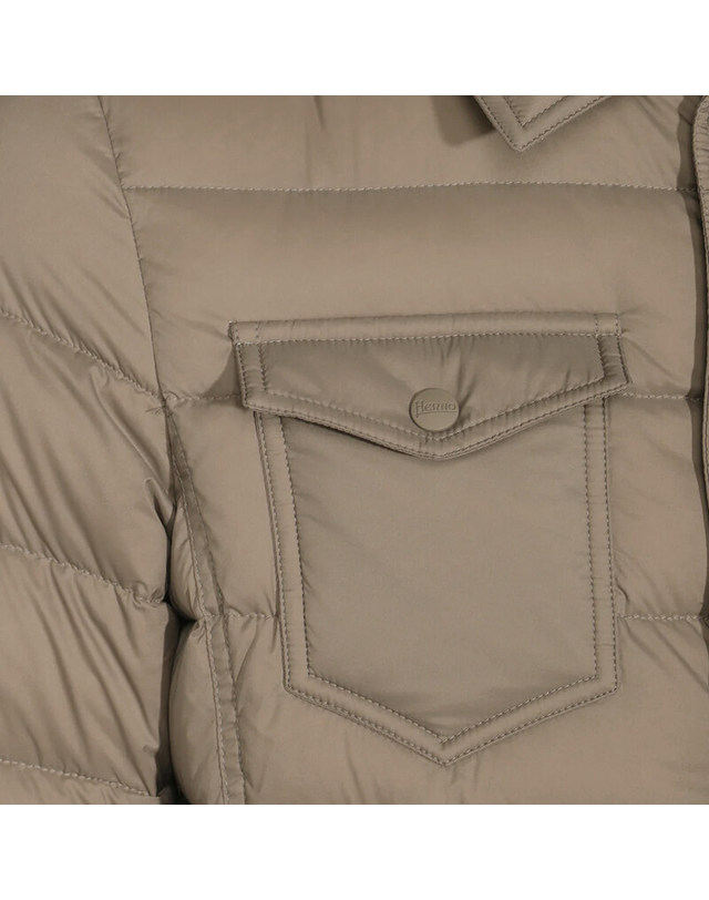 에르노 [명품] 에르노 25FW LA DENIM 패딩 자켓 도브그레이 PI011ULE 12456Z 2600 착용컷