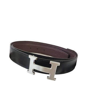 [명품]에르메스 H 버클 클래식 남성 벨트 양면 리버서블 32mm 블랙 초콜릿 가죽 무광 은장 1149833 442234805