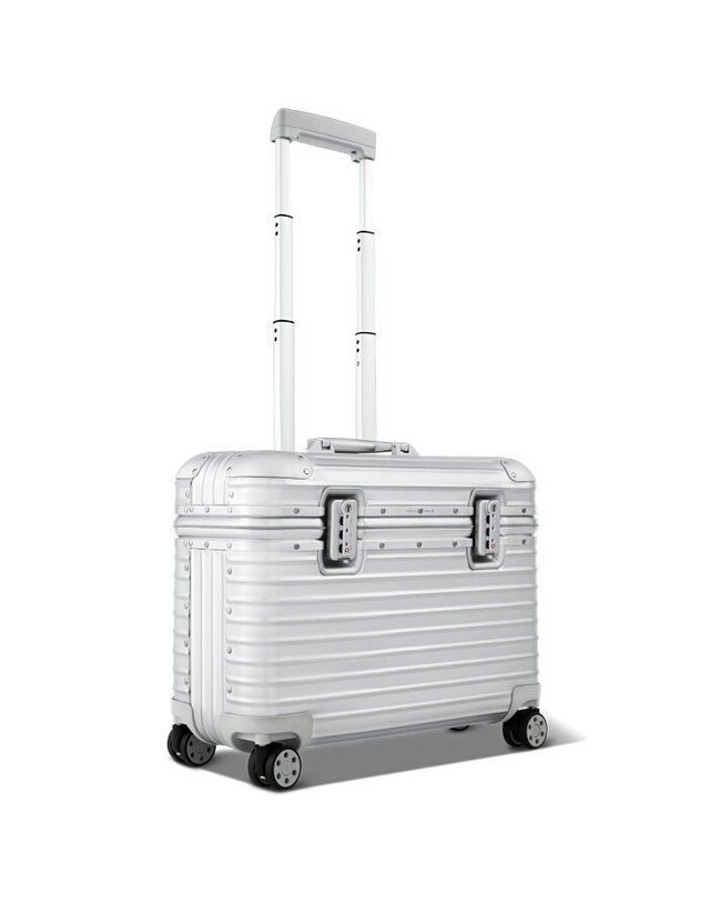 리모와 [명품] 리모와 캐리어 RIMOWA 파일럿 오리지널 RIMOWA 92551 밝은 그레이 착용컷