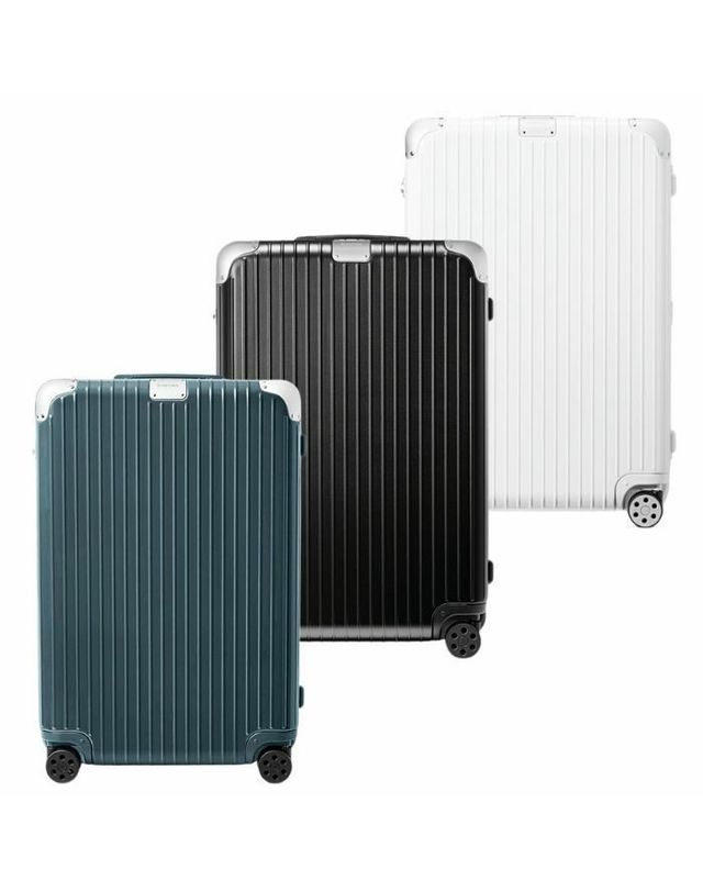 리모와 [명품] 리모와 캐리어 RIMOWA 체크인 라지 하이브리드 RIMOWA 88373 밝은 그레이 착용컷