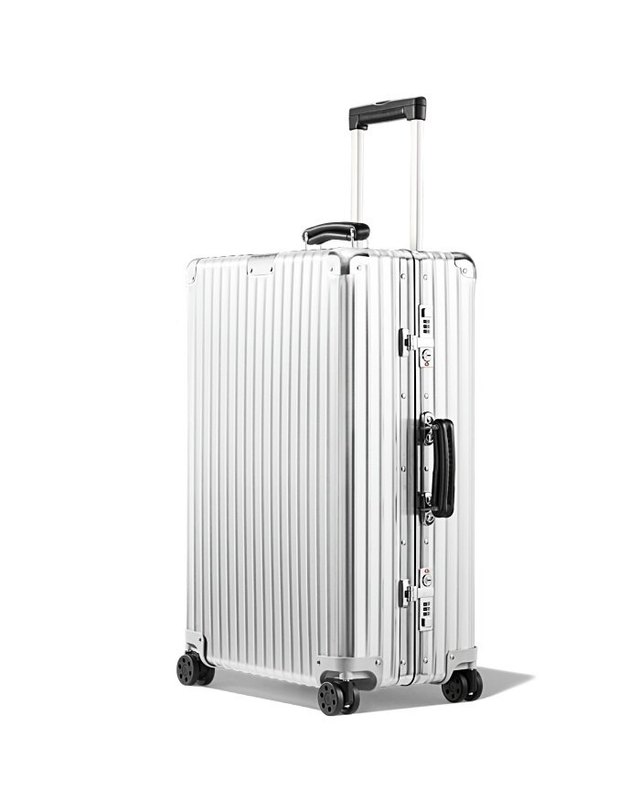 리모와 [명품] 리모와 캐리어 RIMOWA 체크인 미디움 클래식 RIMOWA 97363 밝은 그레이 착용컷