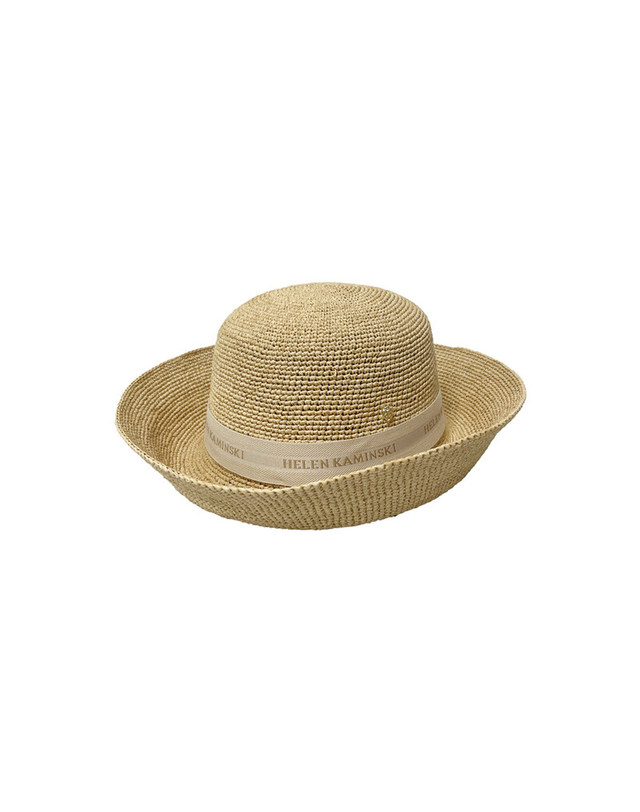 헬렌카민스키 [명품] 헬렌카민스키 26SS 프로방스 로고10 라피아 페도라 네추럴 HAT52469 PROVENCE LOGO10 NATURAL 밝은 브라운 착용컷