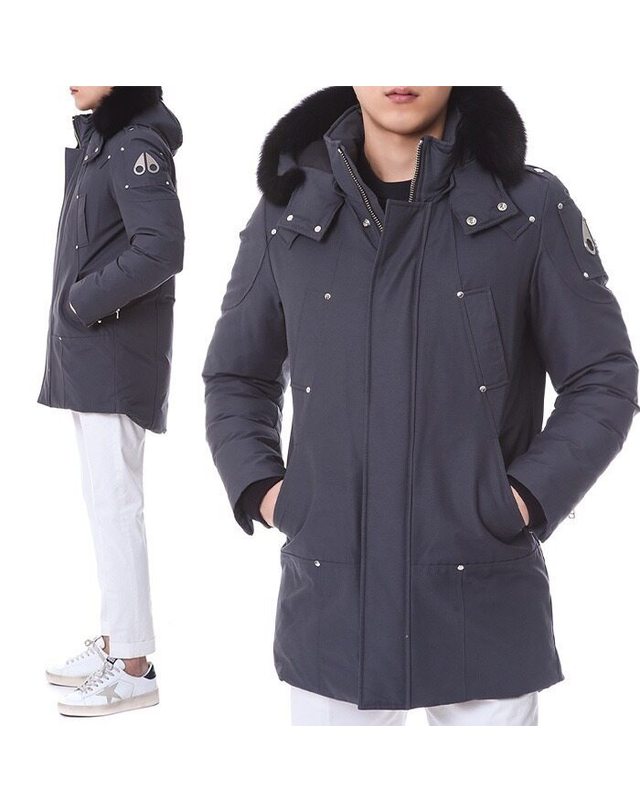 무스너클 [명품] 무스너클 STIRLING PARKA 롱패딩점퍼MK4661MP 256 네이비 착용컷