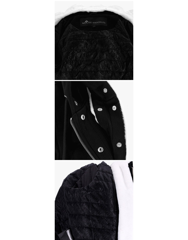 무스너클 [명품] M34LS636 244 여성 후드집업 BLACK 착용컷