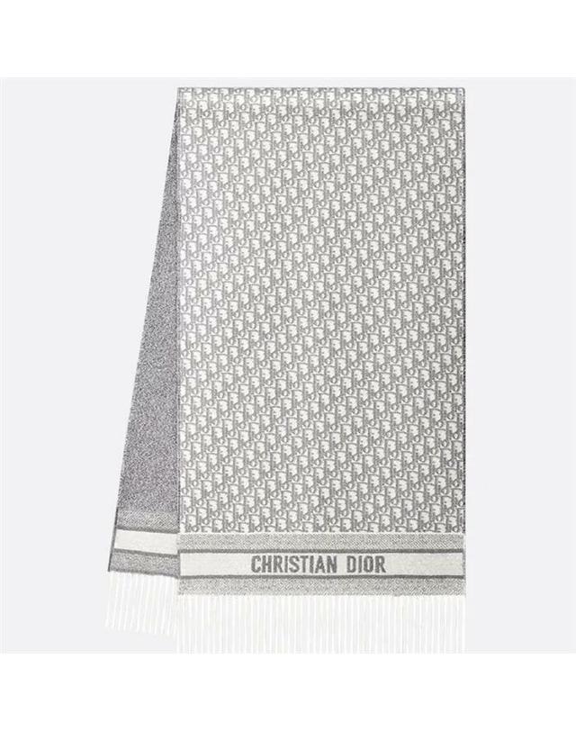 크리스찬디올 크리스찬 디올 [명품] 디올 Dior Oblique 스카프 51DOB209L080_CO95 밝은 그레이 착용컷