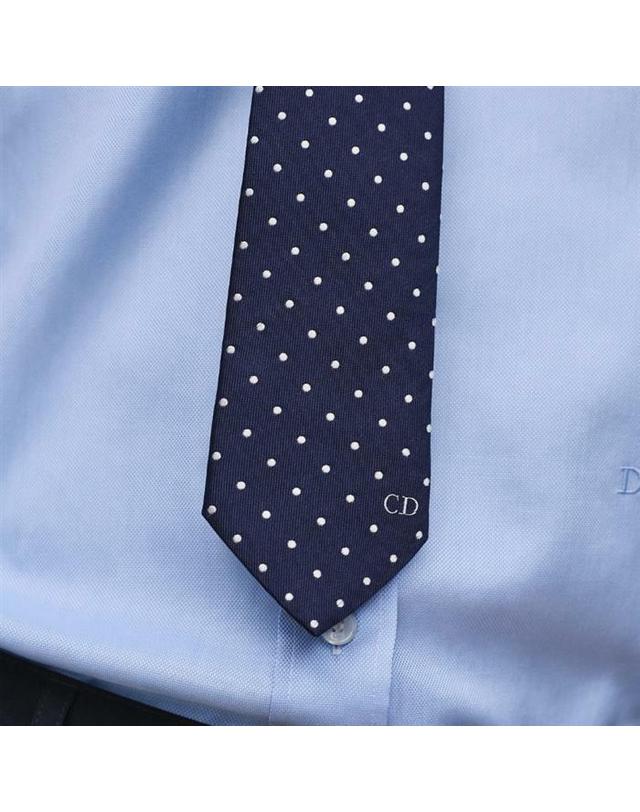 크리스찬디올 크리스찬 디올 [명품] 디올 폴카 도트 타이 68C1047B6072_C580 네이비 착용컷