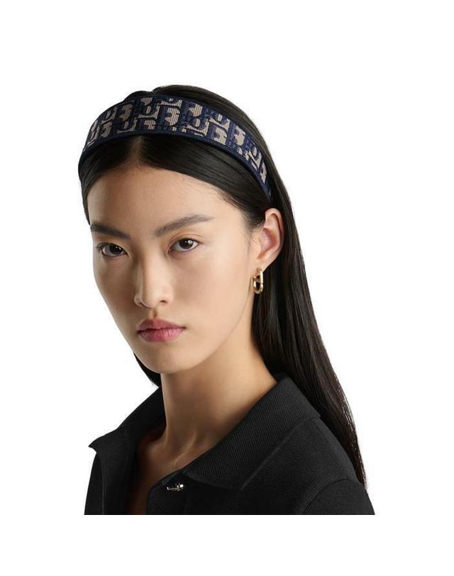 크리스찬디올 크리스찬 디올 [명품] 디올 Dior Oblique Dior Band 헤어밴드 34HBO988X131_C540 네이비 착용컷