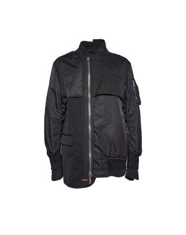 [중고] 95 100 블랙 울  나일론 디올 X SACAI 하이브리드 남성 봄버 자켓 213C443A4732 PC1204 CL00024