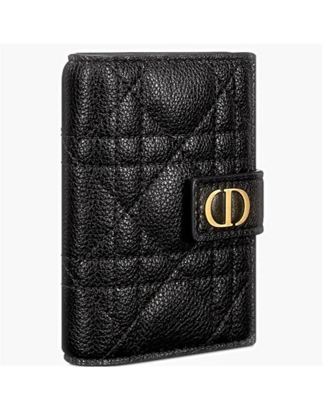 디올 [명품]내일도착 디올 DIOR CARO 버티컬 카드 지갑 S5157UWHCM900 S5157UWHCM900 BLACK 착용컷