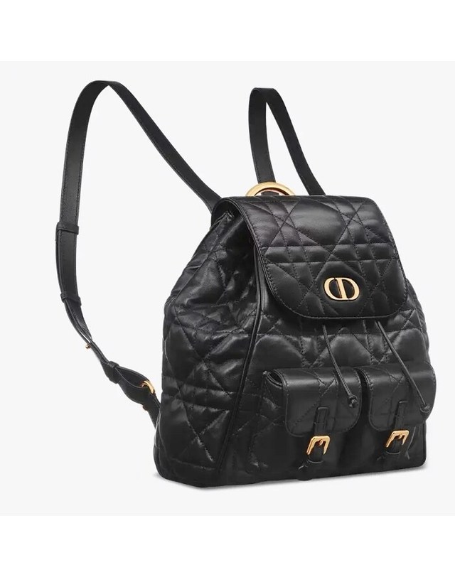 디올 [명품] 디올 Dior Caro 미디엄 백팩 M6301UNOZ_M900 BLACK 착용컷