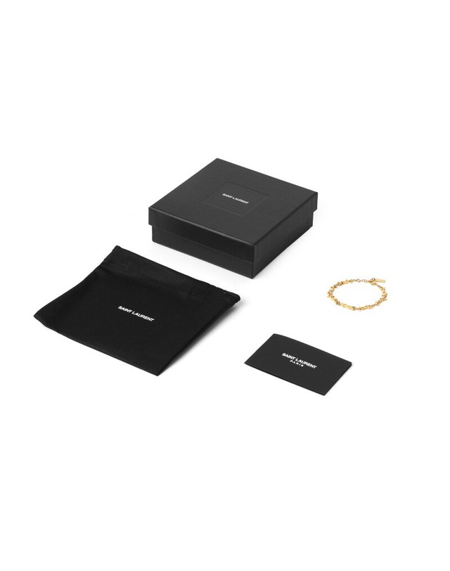 생 로랑 [명품] 757664 Y1500 8030 여성 팔찌 밝은 브라운 착용컷