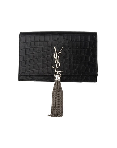 [중고명품] YSL 생로랑 452159 크로커다일 케이트 태슬 WOC 크로스백 35210