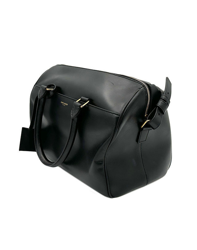 생 로랑 [중고명품] [중고] 생로랑 더플백 322049 120122 02 BLACK 착용컷