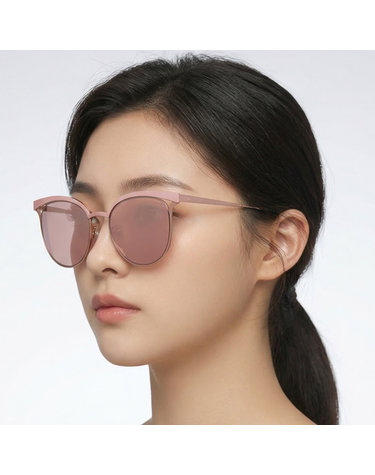 베디베로 VE710 PK 라운드 하금테 메탈 보잉 미러 여성 패션 선글라스