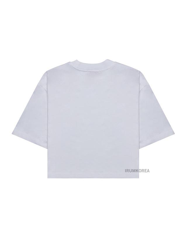마르니 [마르니] SS25 여성 로고 프린트 티셔츠 THJE0333P6 USCX52 G1W01 착용컷