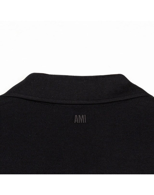 아미 [명품] 아미 폴로 피케 티셔츠 HPL411 760 045 BLACK 착용컷