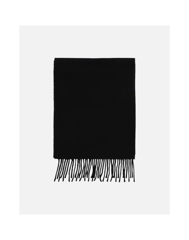 아미 [명품] 26FW 아미 하트 로고 울 머플러 USF705 AW0047 001 BLACK 착용컷
