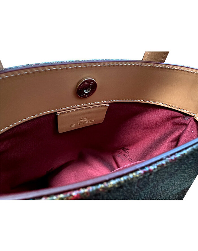 에트로 [명품] ETRO 에트로 토트백 WP1D0030 AA054 R0369 여성 토트백 기존 01249 8010 600 와인 착용컷