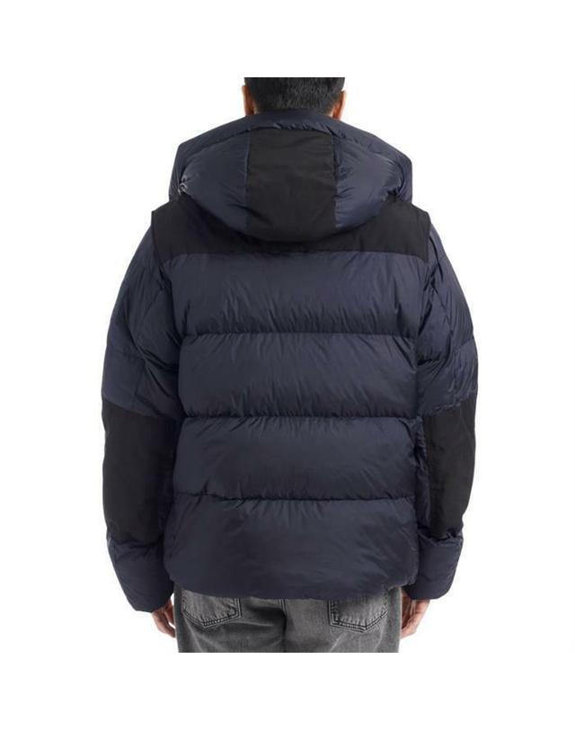 버버리 키즈 버버리 [명품] 버버리 Detachable 슬리브 후드 푸퍼 자켓 8059140 네이비 착용컷