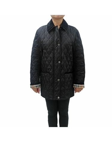 [명품] 버버리 블랙 폴리아미드 코튼 폴리에스테르 여성 캐주얼 자켓 R 8107463